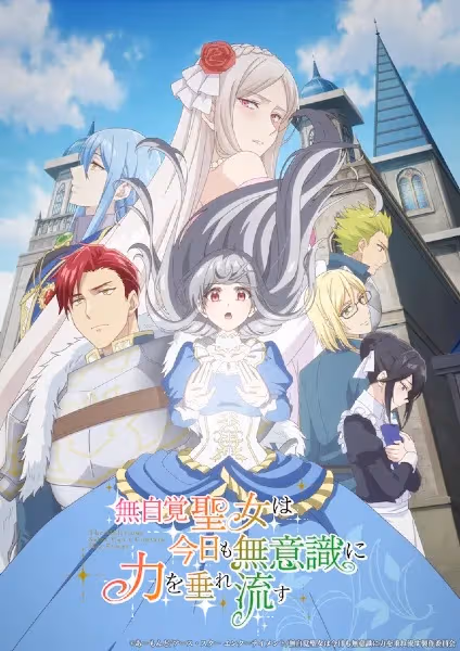 Poster Mujikaku Seijo wa Kyou mo Muishiki ni Chikara wo Tare Nagasu Sub Indo - Jadwal Rilis Rabu